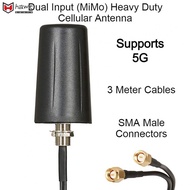 【HAWT】Antenna Kit 1pcs 3 Meters Cable 5G 4G 5dBi Black Broadband Mobile Antenna