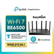 TP-Link Archer BE400 WiFi 7 BE6500 Dual Band Router Dual 2x 2.5G + 3x 1G Ports Router with EasyMesh 