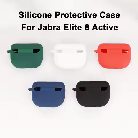 New Silicone Protective Case Shockproof Protective Protector With Hook Anti-Scratch Shell for Jabra 