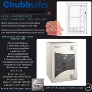 CHUBBSAFES Fortress Size 3 (660KGS) Safe Box Safety Box Security Safes Peti Keselamatan 保险箱