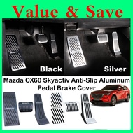 Mazda CX-60 CX-80 Skyactiv Anti-Slip Aluminum Pedal Brake Car Foot Brake Pedal Protection Comfortabl