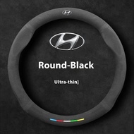 For Hyundai N Line Sonata Elantra i20 i30 Accent Tucson Azera Car Suede Anti-slip Steering Wheel Cov