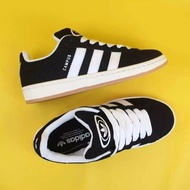 Adidas campus 00's core black white gum grade original 100% kasut kasual kasut kasut untuk lelaki da