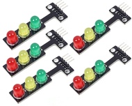 Adeept 5PCS Mini Traffic Light LED DC 5V 5mm Display Module for Arduino Creative DIY Project Kit, Ra