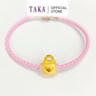 FC7 TAKA Jewellery 999 Pure Gold Charm Lock