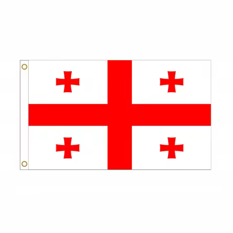 90x150cm Georgia Flag Hanging Polyester Geo Ge Georgia flag Indoor Outdoor Home Decoration Banner