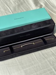 Tiffany T Smile Bracelet in 18K Yellow Gold with Diamonds