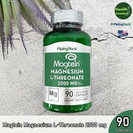 <Piping Rock> Magtein Magnesium L-Threonate 2000 mg 90 Quick Release Capsules แมกนีเซียม แอล-ทรีโอเน