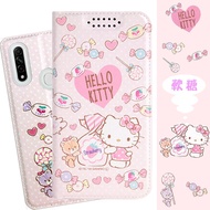 Hello Kitty OPPO A31 2020 甜心系列彩繪可站立皮套(軟糖款)