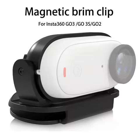 For Insta360 GO3 /GO 3S/GO2 Easy Clip Hat Clip Quick Release Clamp Magnetic Frame Fixed Mount Bracke