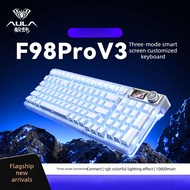 AULA F98PRO V3 PBT Customized Silent Mechanical Keyboard Liquid Keycaps Tri-Mode High Appearance Off