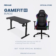 REXUS GAMEFIT BUNDLE 02 - Kursi Gaming RGB + Meja Gaming