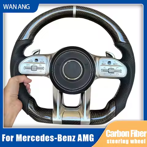 For Mercedes Benz AMG Steering Wheel CLA GLC GLB GLS GLE W118 W204 W205 W212 W213 W221 W222 E63 E63S