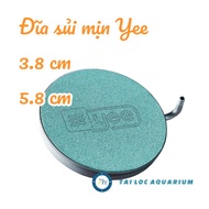 Yee 058 smooth effervescent disc (5.8 cm) has sticky feet, dividers and valves: fish tank aerators, 