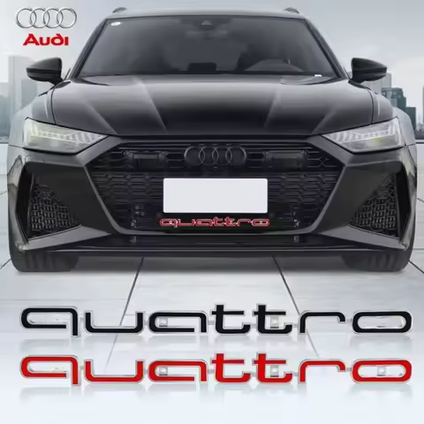 Audi quattro logo front grille quattro badge accessories Audi four-wheel drive logo Q3 Q5 Q7 S3 S4 S