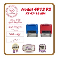 Engrave Genuine Trodat 4912 P2 Stamp (engraved name stamp upon request)