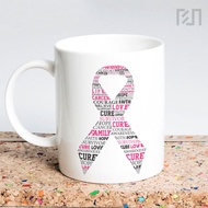 Breast cancer ribbon Mug Quote