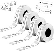 D30 Thermal self-Adhesive Label, 3/8" X 1 1/2" (12mm X 40mm) 160 Labels/Roll, D30 Label Tape Compati