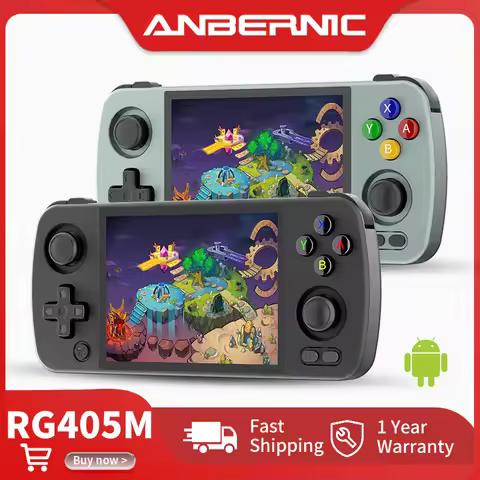 Anbernic RG405M Retro Handheld Game Console 4" IPS Touch Screen Android 12 Aluminum Alloy Hall Joyst