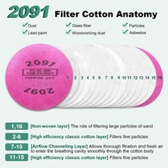 6 Pairs 2091 Particulate Filters, 2091 Filter for Dust Asbestos Woodworking Sanding Compatible with 