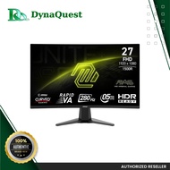 MSI MAG 276CXF 27" VA 280Hz FHD 1920x1080 0.5ms (GtG) Rapid Curved Gaming Monitor
