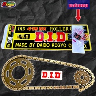 D.i.d Chain 415 130 Links Black Gold Stud 1