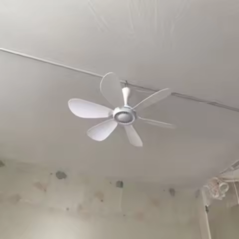 Universal 6 Fan-blades 16.5inch 1 Speed USB Travel Fan Outdoor Home DC 5V USB Camp Fan USB Ceiling F