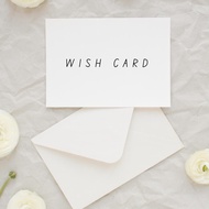 [Extra Service] Wish Card Service Greeting Card Wish Card Birthday Thank You Card Kad Ucapan Birthda
