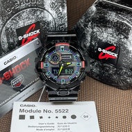 Casio G-Shock GA-700RGB-1A Virtual Rainbow Gamer Black Resin Strap Men's Watch