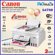 Canon PIXMA G4780 MegaTank Wireless All-In-One Printer(Print/Scan/Copy)