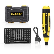 KEELAT Electric Screwdriver Mini Cordless Electric Screwdriver Household Tools Hand Held Drill Bit