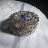 【老時光 OLD-TIME】早期二手日本銅鍍銀手工精製珠寶盒