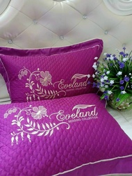 Đôi vỏ gối nằm cotton satin chần Bộ 2 áo gối nằm thêu vi tính có lớp lót cao cấp KT 45x65cm