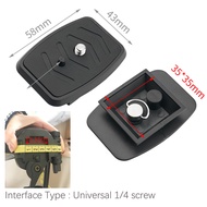 Quick Release Plate Tripod 43x43mm For Weifeng WT-3530 WT-3550 WT-3570 3730 3540 3770 Tripod
