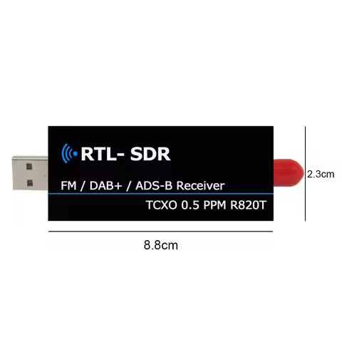 Stylish-Rtl2832u Rtl Sdr Receiver R820T2 Usb Rtl-Sdr Dongle With 0.5Ppm Tcxo Sma Mjzsee A300U