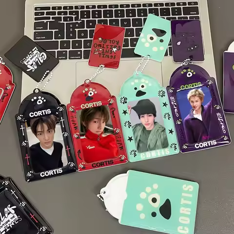 CORTIS Photocard Display Keychain Cortisball Photocards Holder Kpop Idol Card Sleeves Pendant 3inch 