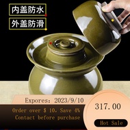 NEW Tupperware（Tupperware）Pickles Earthen Jar Ceramic Old-Fashioned Earthenware Large Household Pickling Jar Pickles J