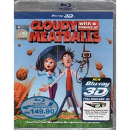 Blu-Ray Disc + 3D Cloudy With A Chance of Meatballs (2009 & 2013 Film)