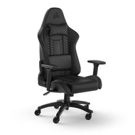 CHAIR TC100 RELAXED LEATHERETTE BLACK/BLACK