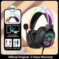ONIKUMA X22 Gaming Headset RGB Light หูฟังเกมมิ่ง หูฟังคอม หูฟัง Stereo สำหรับ PS4 NEW XB0X ONE Hand