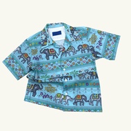 [Tohns] Journey in Thailand Hawaii Shirt [Color : Ocean] เสื้อฮาวายพิมพ์ลาย Journey in Thailand ที่อ