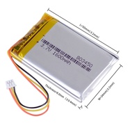3.7V1600mAh803450Lithium Polymer Rechargeable Battery JST 1.25mm 3P Plug For Logitech G533G933G533S 