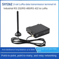 Waveshare SX1262-LoRa-DTU-HF 850-930MHz Guide Rail LoRa Data Transmission Terminal DTU RS232/RS485/R