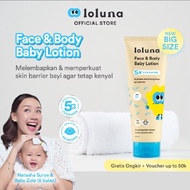 Loluna face and body baby lotion krim pemutih kulit bayi untuk muka dan badan krim untuk newborn isi