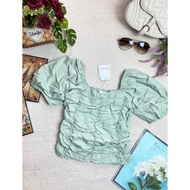 Posh Code 02073 Premium Quality Ruffled Design Fashion Top (18JUNE)