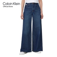 CALVIN KLEIN กางเกงยีนส์ผู้หญิง ทรง Relaxed Straight รุ่น 47D718G YY7-สีน้ำเงิน