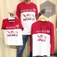 ATASAN KAOS SPESIAL 17 AGUSTUS/KAOS LENGAN PANJANG CEWEK COWOK/ATASAN MERAH PUTIH/BAJU KAOS 17 AGUSTUS/SERAGAM BUAT ACARA 17 AGUSTUS
