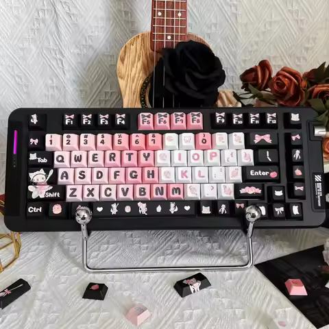 Wooting keyboard maid cat keycap black powder moa original factory highly sublimated succubus mechan