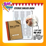 Sticker Subjek Label Mata Pelajaran Buku Murid