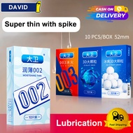 【10PCS】 Condoms with spikes for men asian fit bolitas super ultra thin for sex delay original Dotted Condom boys for sex condiments and lubricant condom ribbed condoms g spot full spike spiral condom sex with spike